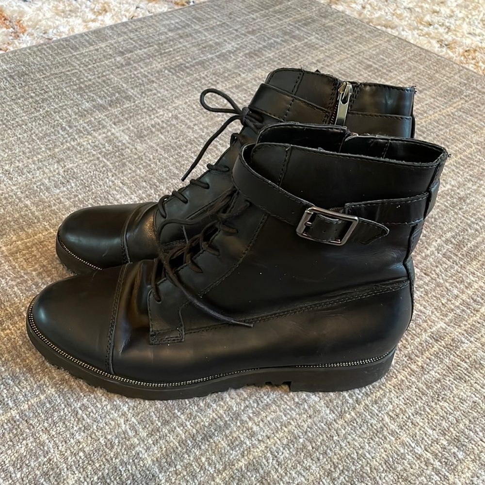Franco Sarto Carlson Combat Boots - Picture 2 of 12